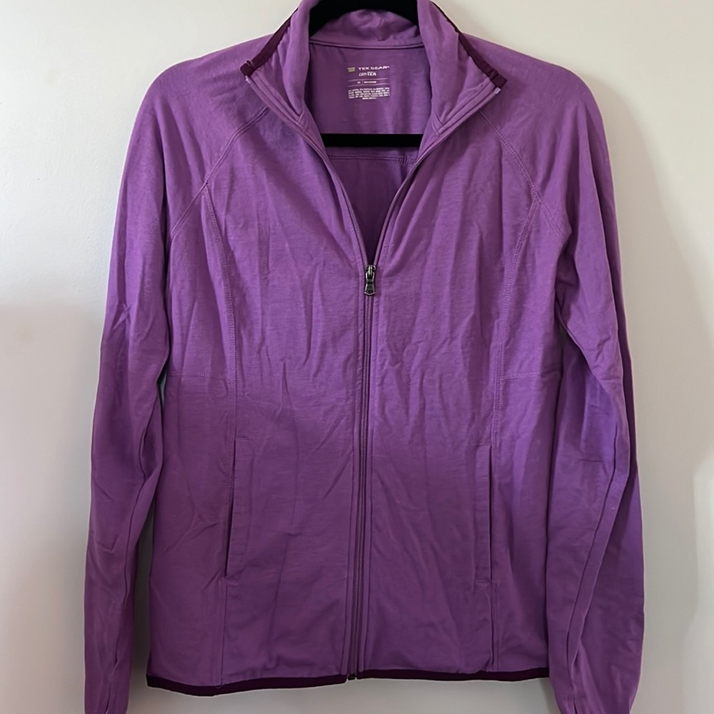 Purple Tek Gear Dry Tek Jacket Size Medium